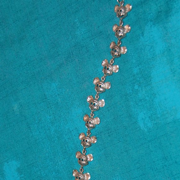 Silver Tone Collectable Mickey Mouse Bracelet 7" - Picture 10 of 15